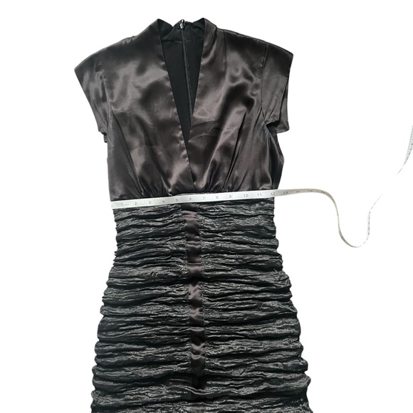 Nicole Miller Ruched Dress, Size 4, Metallic - Picture 8 of 9